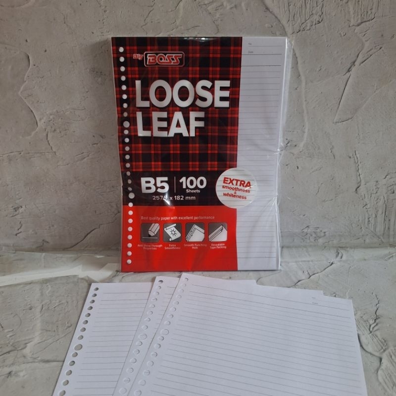 

Loose Leaf Big Boss B5 100 lembar