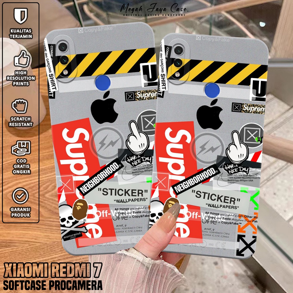 Case Xiaomi Redmi 7 - Casing Hp Xiaomi Redmi 7 Motif BA - Silikon Hp - Softcase Hp Redmi 7