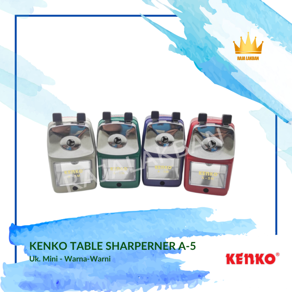 

Serutan Pensil Meja Kenko Table Sharperner A-5/ Uk. Mini - Warna-warni - Pcs