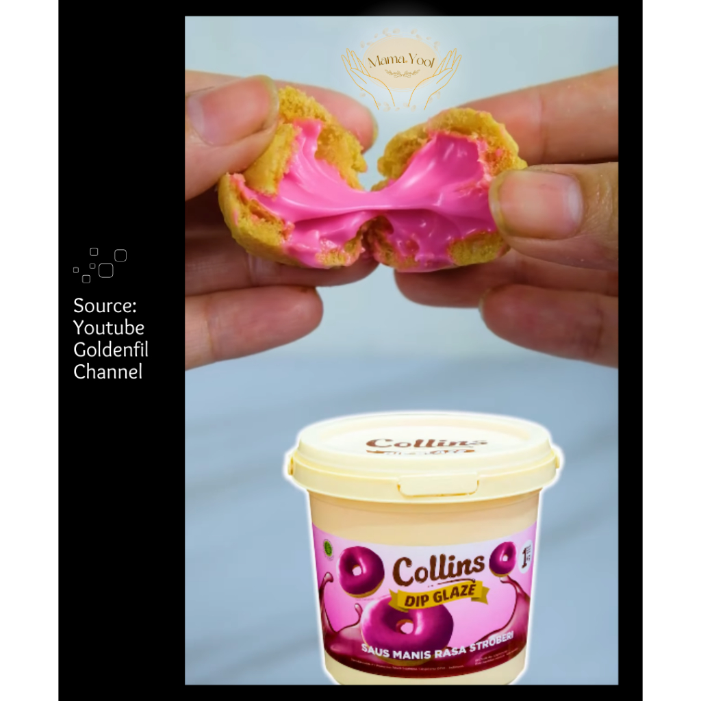 

RB MAMA.YOOL - Collins Strawberry Dip Glaze 1 kg FREE PACKING / Topping Collins Selai Rasa Stroberi