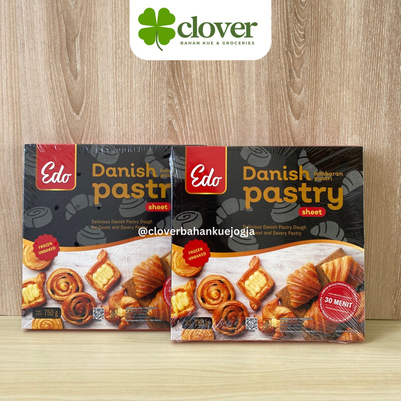 

Edo Danish Pastry Sheet 750 Gr - Adonan Cromboloni - Croissant