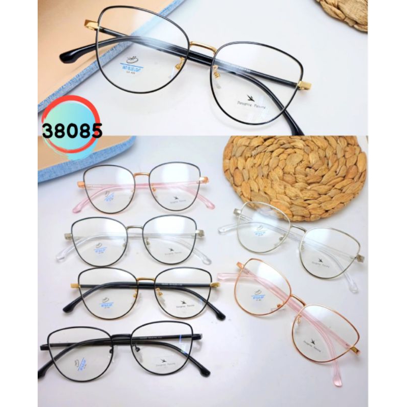 Kacamata wanita 38085 model cat eye photocromic |antiradiasi |blueray |kacamata photocromic wanita |