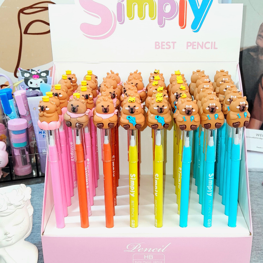 

Pensil Susun CAPIBARA Versi 2 Super Imut Lucu / Pensil Susun Capibara Kekinian Favorit Anak Ready 4 Variant Warna Stationary Fancy Best Quality Bisa Grosir dan COD Harga Termurah