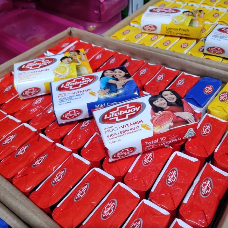 lifebuoy 60g isi 3pcs /lifebuoy sabun mandi 60g isi 3pcs/lifebuoy sabun batang isi 3 60g