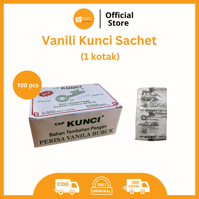 

Perisa Vanila Vanili Bubuk Sachet Kunci 1 Kotak(100Pcs)