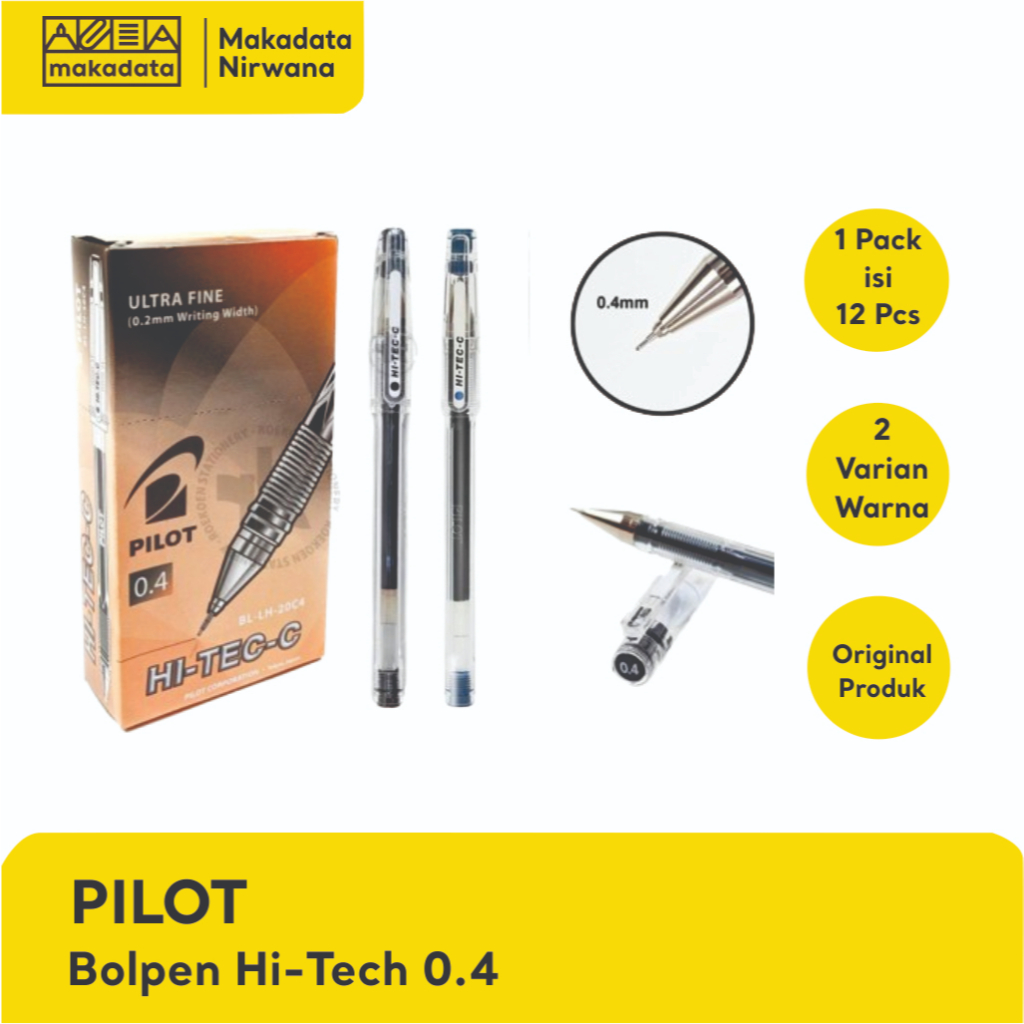 

PILOT PULPEN/BOLLPOINT/PULPEN HI-TECH 0.4 (1 PCS)