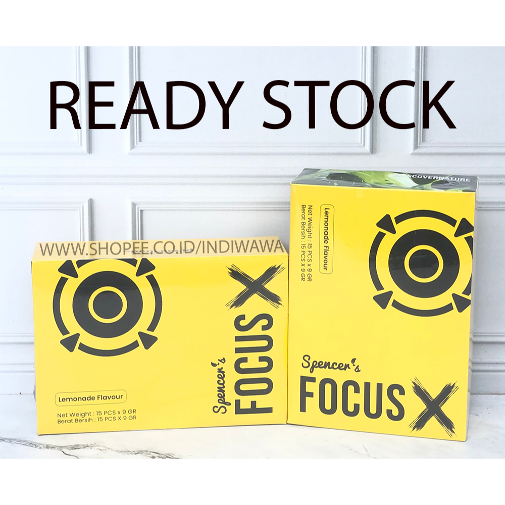 

Spencer's Supergreen FocusX - Lemon | 1 box = 15 Sachet.