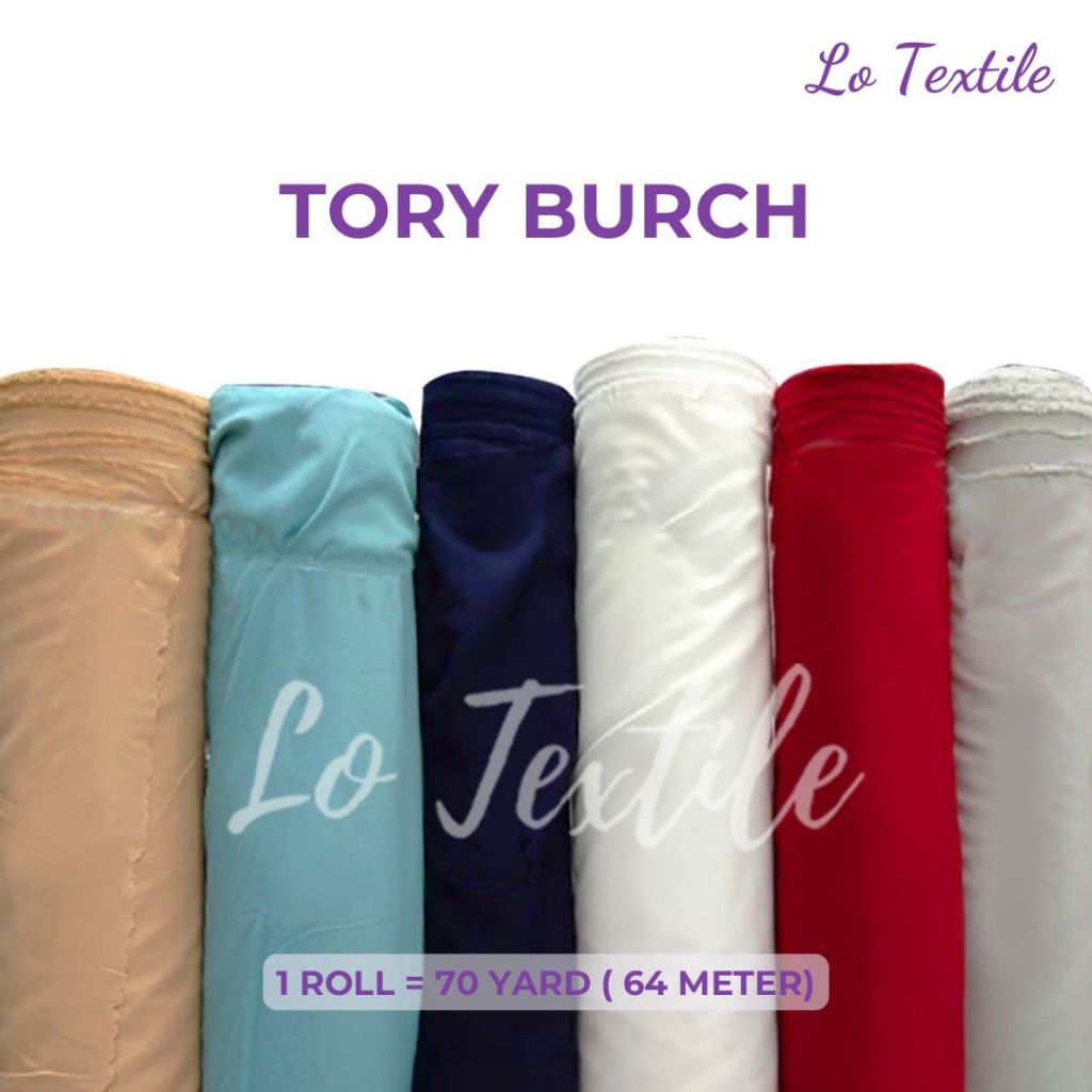 Kain Bahan Gamis - Kain Hijab Halus Tory Burch (1 Roll)