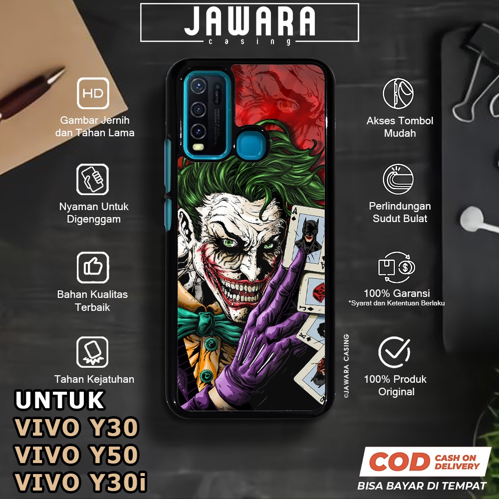 Case Vivo Y30 Y50 Y30i Casing Vivo Y30 Y50 Y30i [JKER] Premium Case Glossy Case Hp Vivo Jawara Casin
