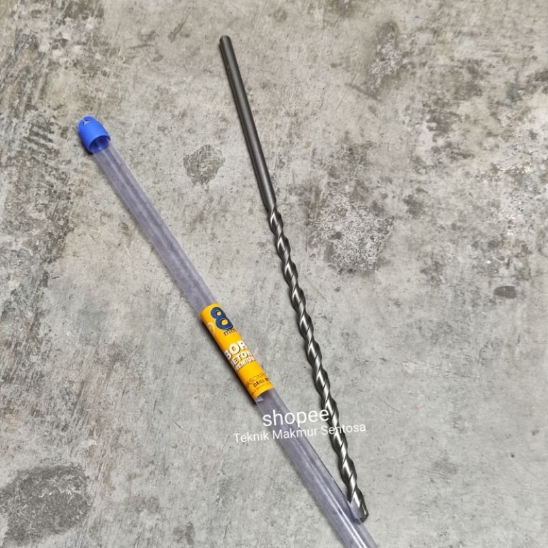Mata Bor Tembok Beton 8mm Panjang 30 cm - 8 mm x 300mm