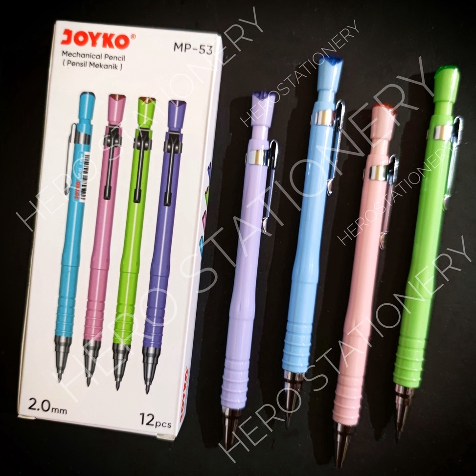 

ART X8J6 Pensil mekanik joyko casing pastel 2 mm MP53 12 unit