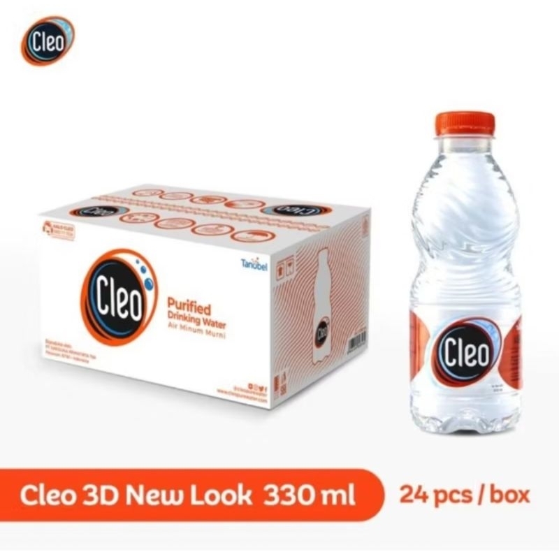 

Minuman CLEO Botol 330 mili. Satu dus isi 24. Air murni menyegarkan