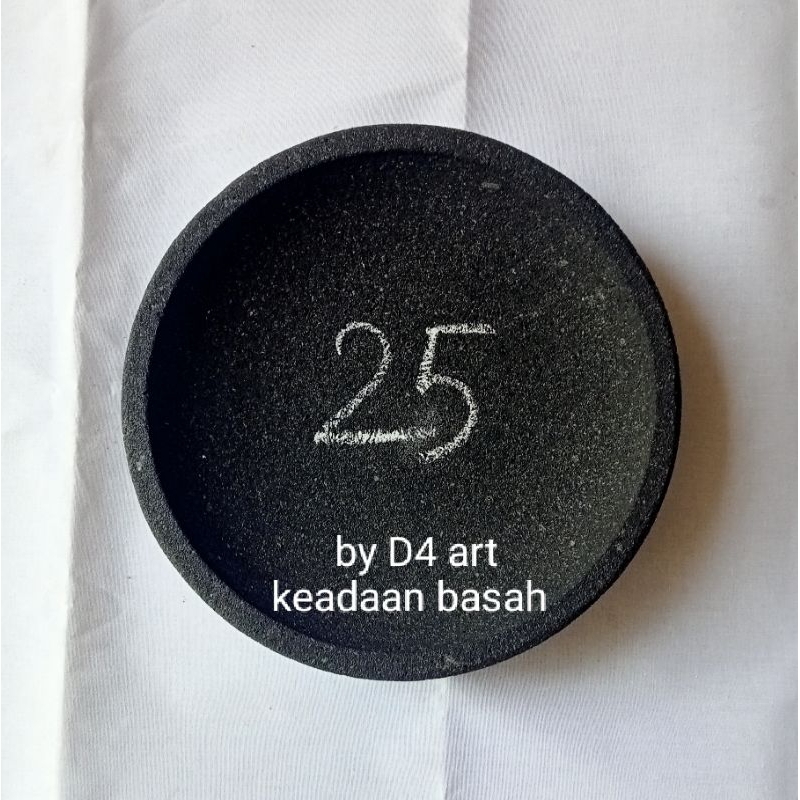 Cobek Batu asli diameter 25 cm