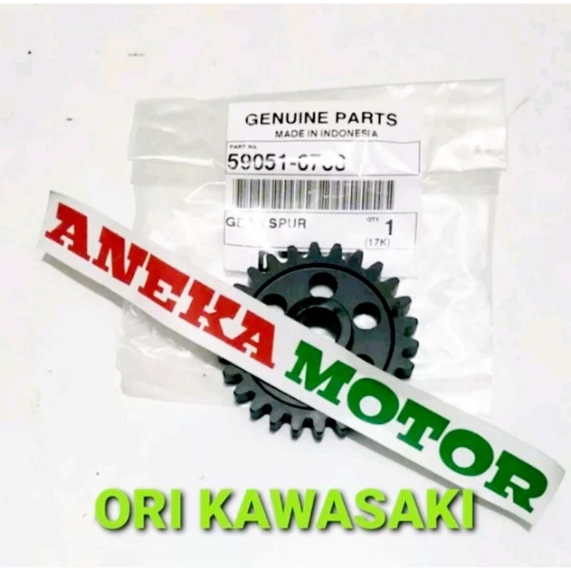 59051 0738 Gir Gear Spur Idle Kick Stater 26T utk Kawasaki KLX 150 L S BF D Tracker 100% Original Ka