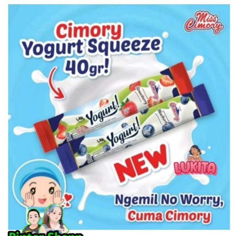 

Terdepan isi 1 pcs cimory yogurt stick varian strawberry dan blueberry