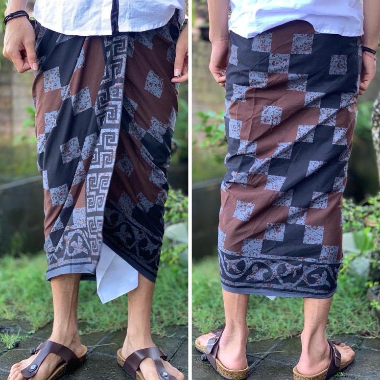 NEW SAPUT BATIK PRINT INDIGO  SAPUT BATIK BALI