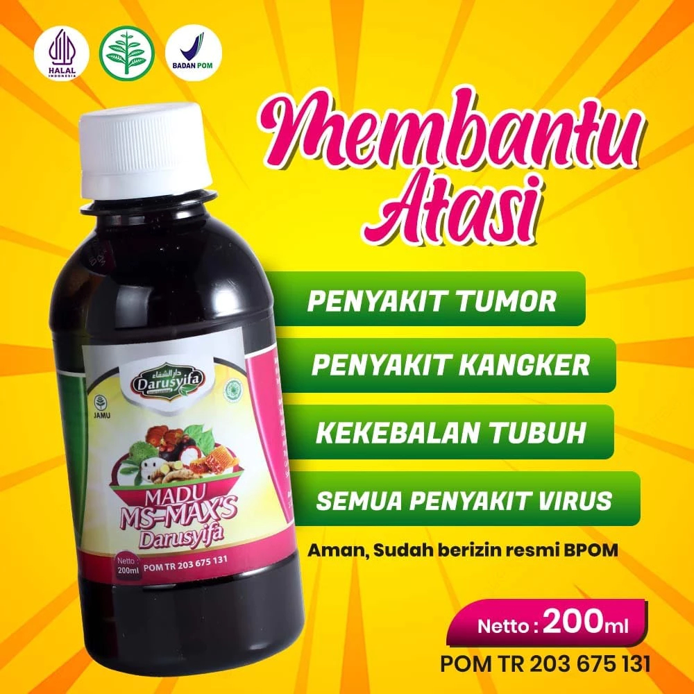 Madu Bajaka + Mangis MS-Max's 6 in1 Darusyifa Plus Sirsak -Temu Putih - Ekstrak Keladi Tikus Darusyi