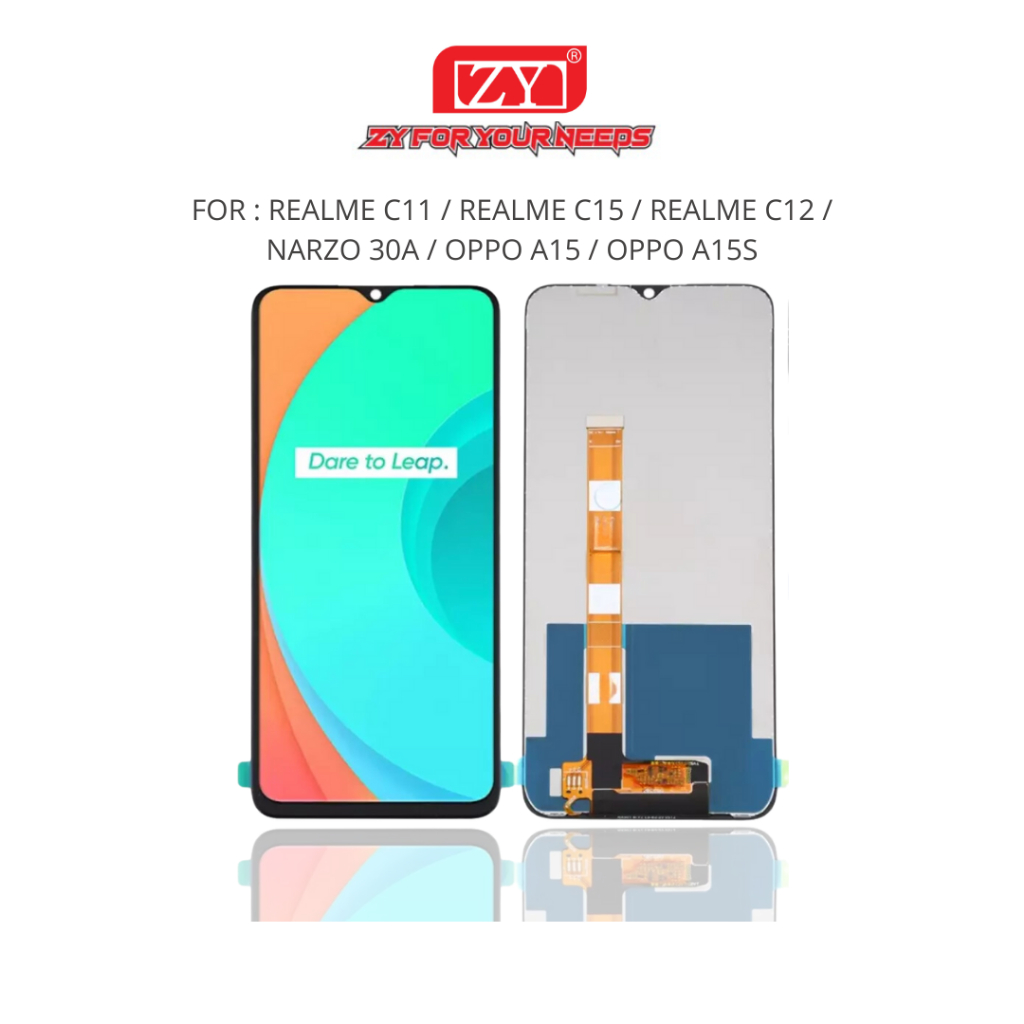 ZY LCD REALME C11 / REALME C15 / REALME C12 / NARZO 30A / OPPO A15 / OPPO A15S Fullset Original