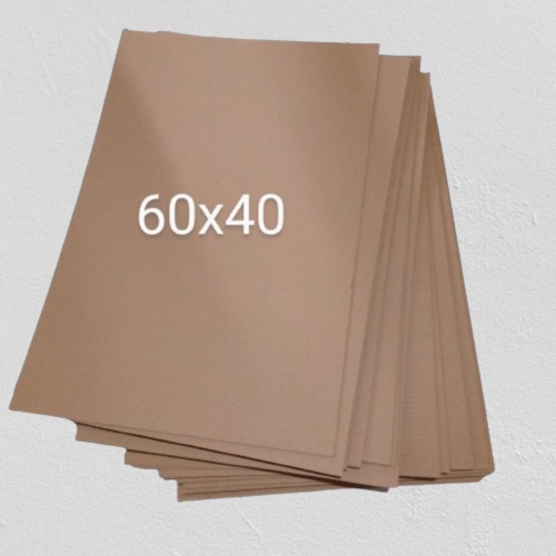 

KARDUS (BARU) LEMBARAN UKURAN 60X40 CM singel wall