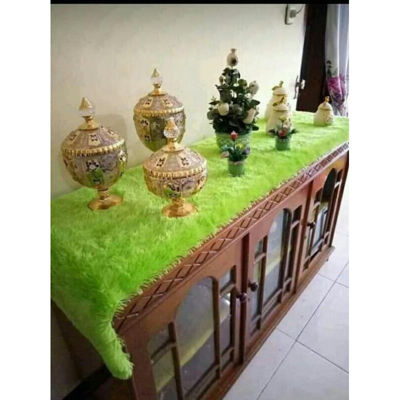 TAPLAK MEJA BULU RASFUR TAPLAK MEJA 120x50