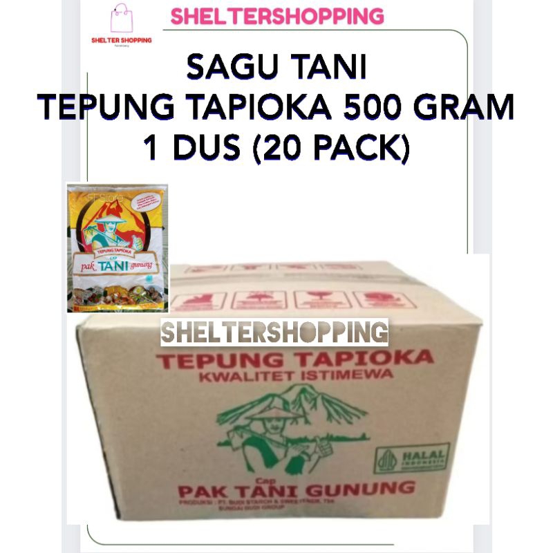 

(INSTANT) SAGU PAK TANI Gunung Tepung Tapioka 500 Gram (1 Dus)