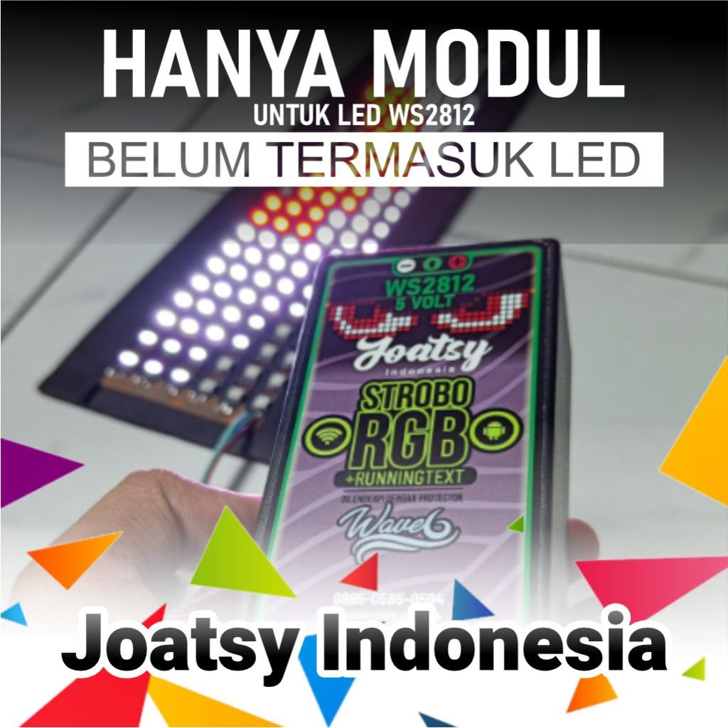 Modul Strobo Mata WS2812 - Joatsy Wave Text Wifi W6 (belum termasuk led)