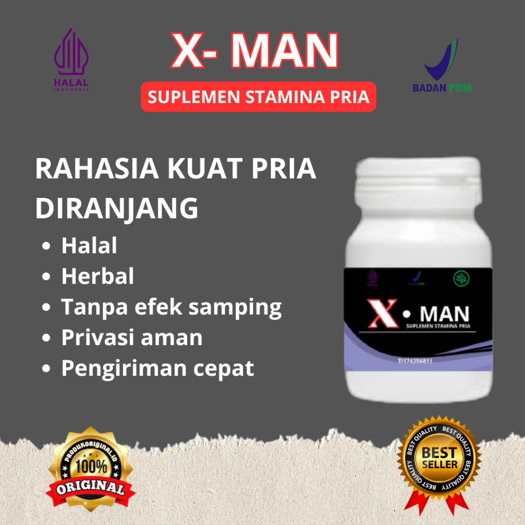 X-Men Kapsul Pembesar Mr P Kapsul Stamina Pria Anti Loyo