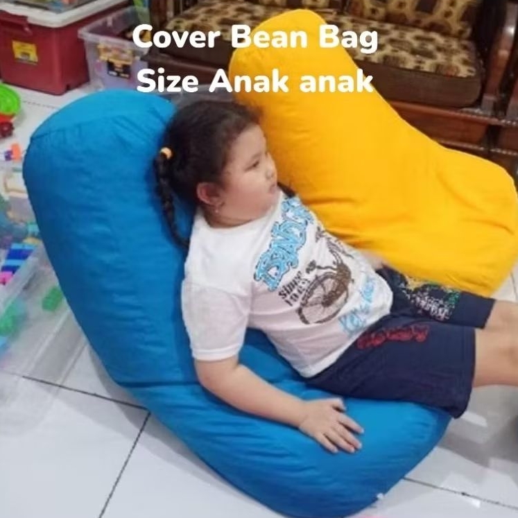 1 pc |COVER BEANBAG|Model Pumpkin|Size Anak/Small|Kain Taslan PREMIUM waterproof BEAN BAG halus