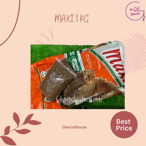 Maxi Cat Food Maxi CatFood 1 Kg  Makanan Kucing
