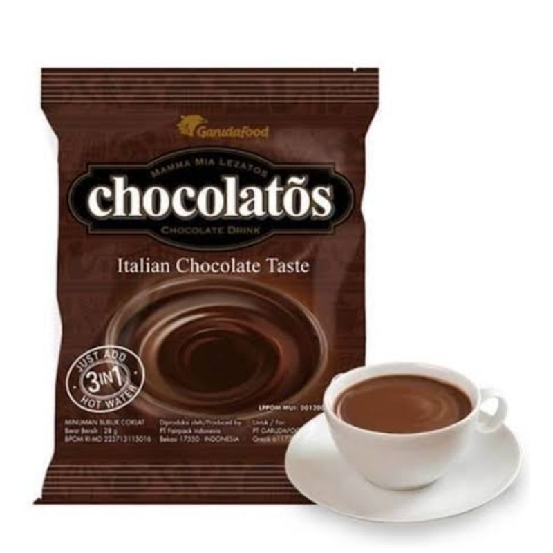 

Chocolatos Drink Rasa Cokelat Italia Renceng isi 10 Sachet @27 gram