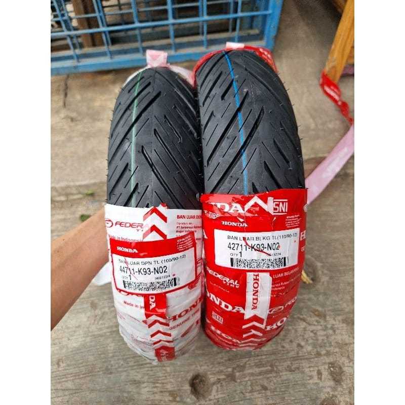 BAN TUBLES AHM HONDA MOTOR FEDERAL RING 12 TERMURAH TERLARIS UNTUK HONDA METIC SCOOPY DONAT K93-K0J 