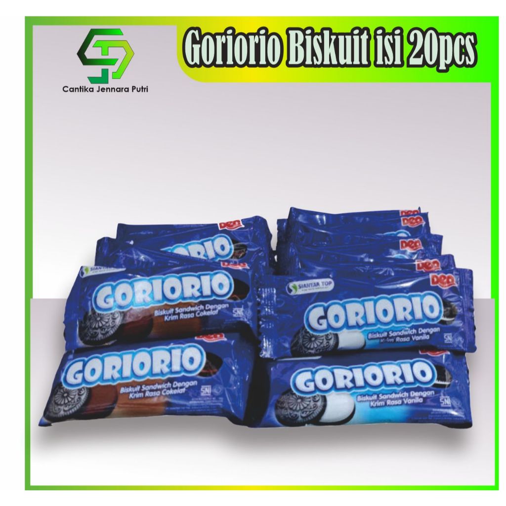 

Goriorio Biskuit Sandwich Krim Isi 20Pcs