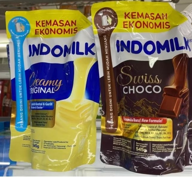 

Indomilk SKM coklat dan full cream 545gr pouch