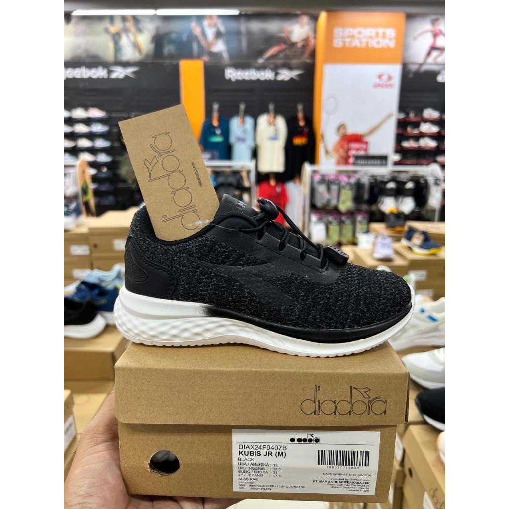Diadora Kubis Jr Black Kids Shoes Original