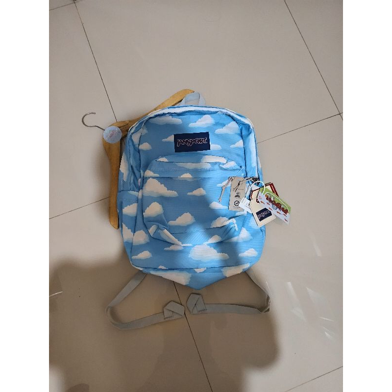 tas ransel jansport motif biru awan original NEW