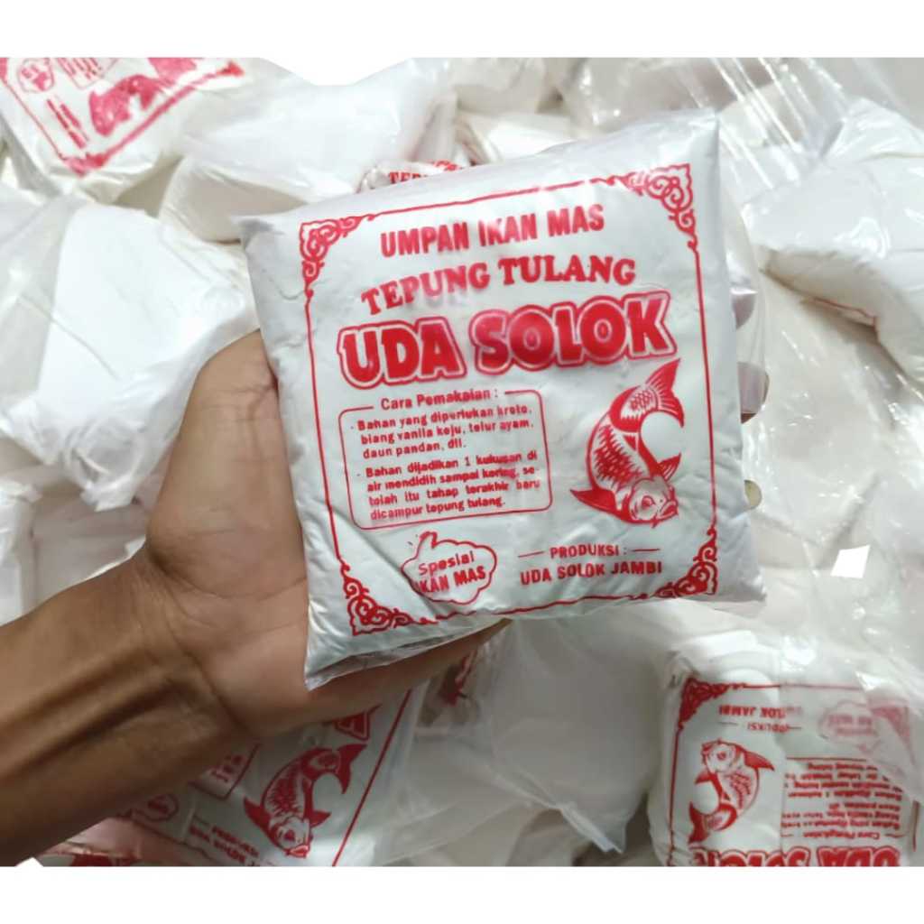 UMPAN TULANG TEPUNG UDA SOLOK .UMPAN IKAN MAS