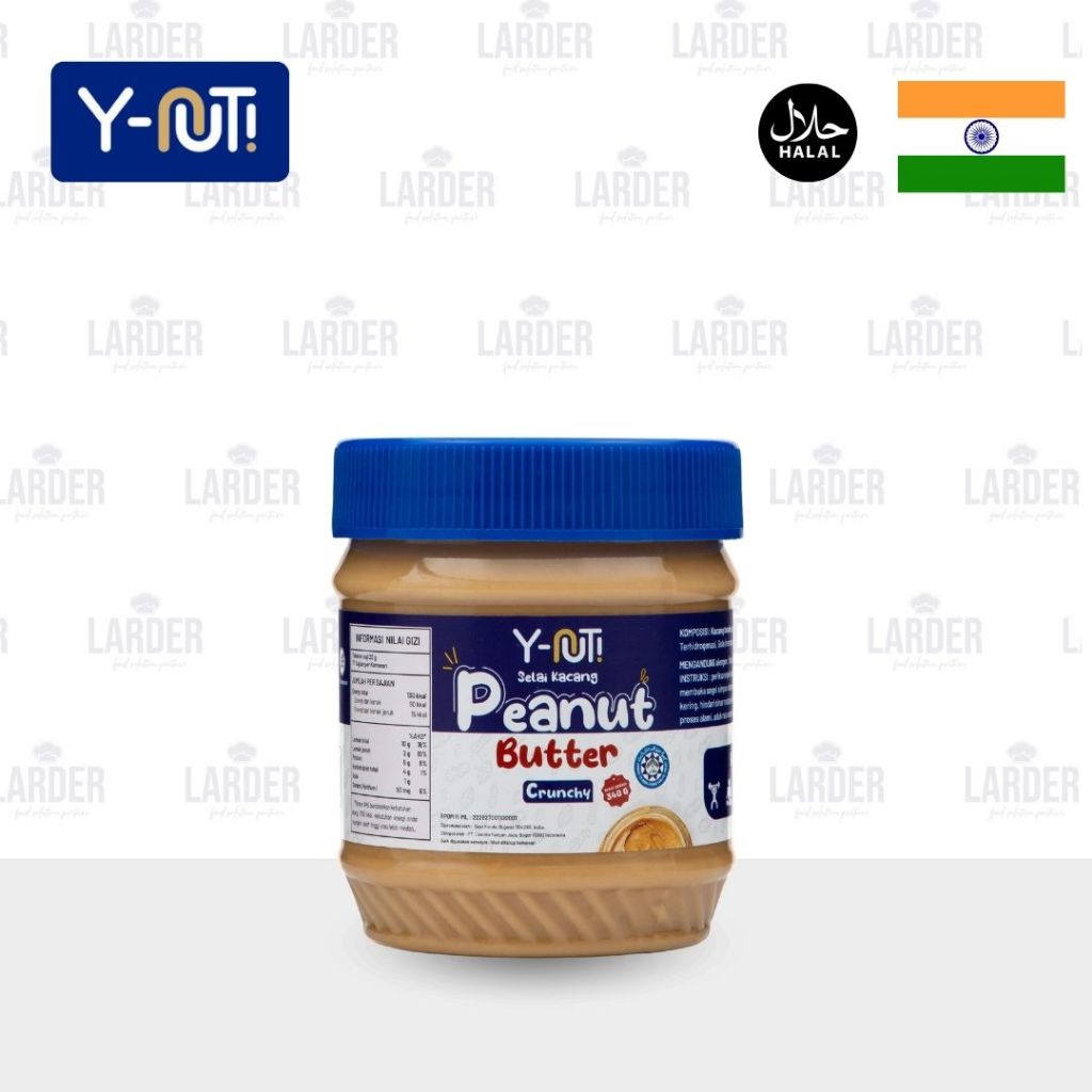 

Y-Nut Crunchy Peanut Butter 340g Selai Kacang Chunky