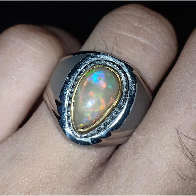 BATU CINCIN KALIMAYA BROWN OPAL/KALIMAYA TEH ASLI NATURAL TOP QUALITY JARONG