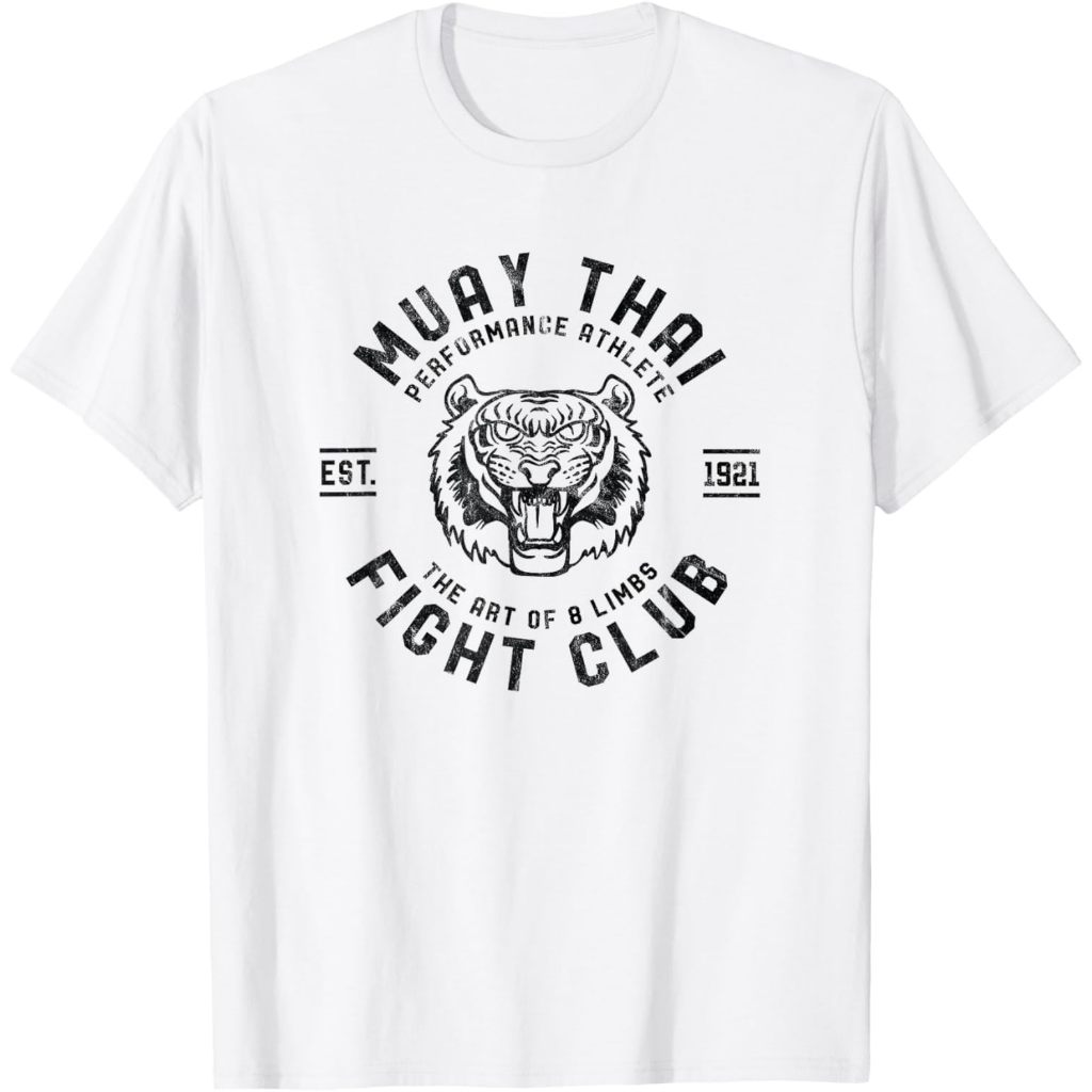 Baju kaos dewasa Muay Thai Street Fight Club Mens MMA Tiger Kick Boxing Club T-Shirt
