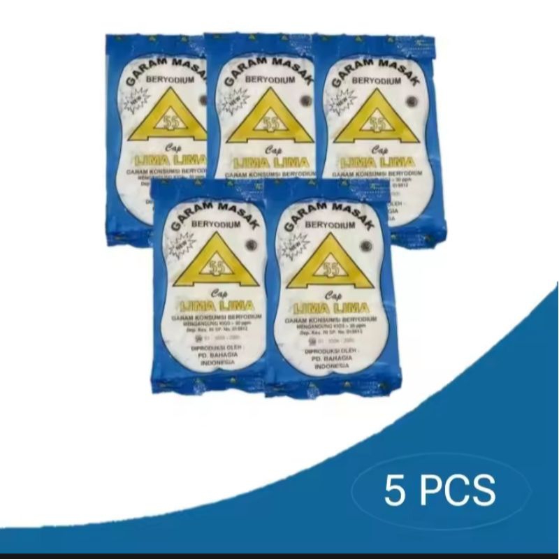 

Garam masak beryodium murah/berkualitas 5pcs