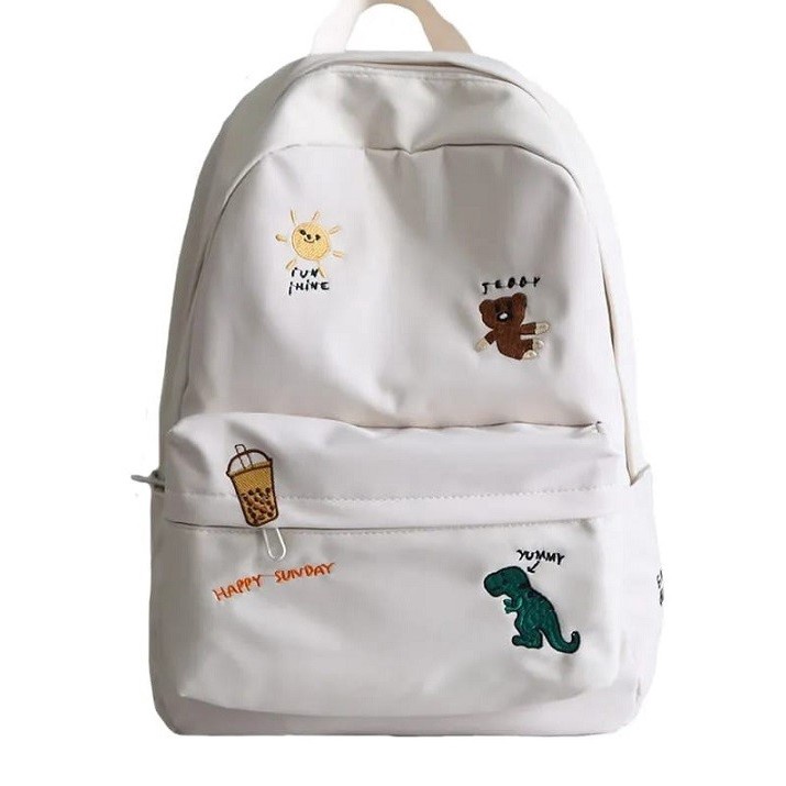 KF7 Tas Ransel Sekolah Anak Perempuan Polos Karakter Yummy TK SD SMP Gaya Outdoor Bonus Boneka Berua
