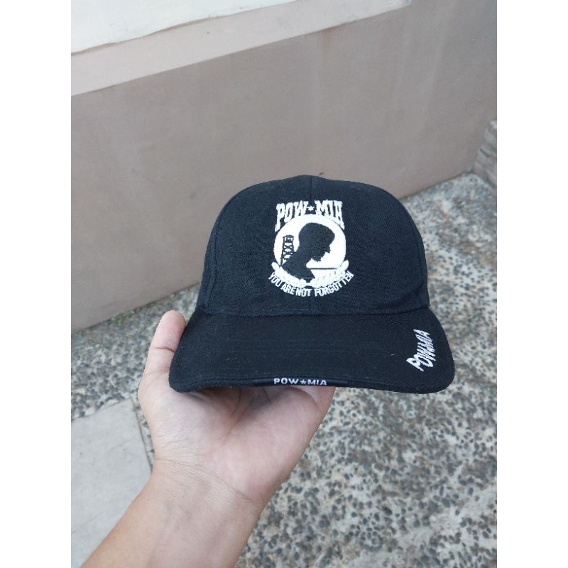 [TERMURAH] TOPI SNAPBACK POW-MIA "YOU'RE NOT FORGOTTEN" RAPID DOMINANCE RARE COLLECTOR ITEM U.S ARMY