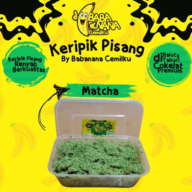 

Keripik Pisang Lumer Matcha 250gr