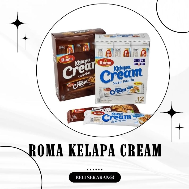 

Roma Kelapa Cream Valina dan Cokelat isi 12 Pcs