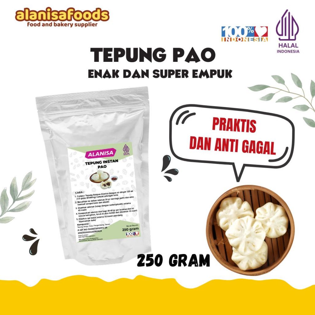 

TEPUNG PREMIX BAKPAO 250GR TERLARIS!!