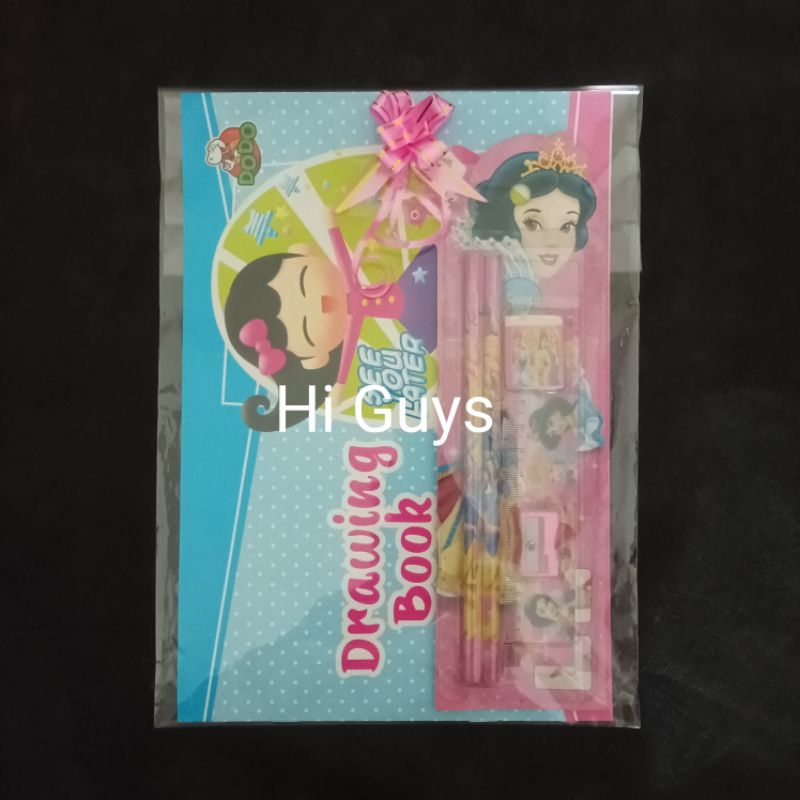 

Paket buku gambar dan ATK bingkisan souvenir hadiah ulang tahun anak (BGB2)