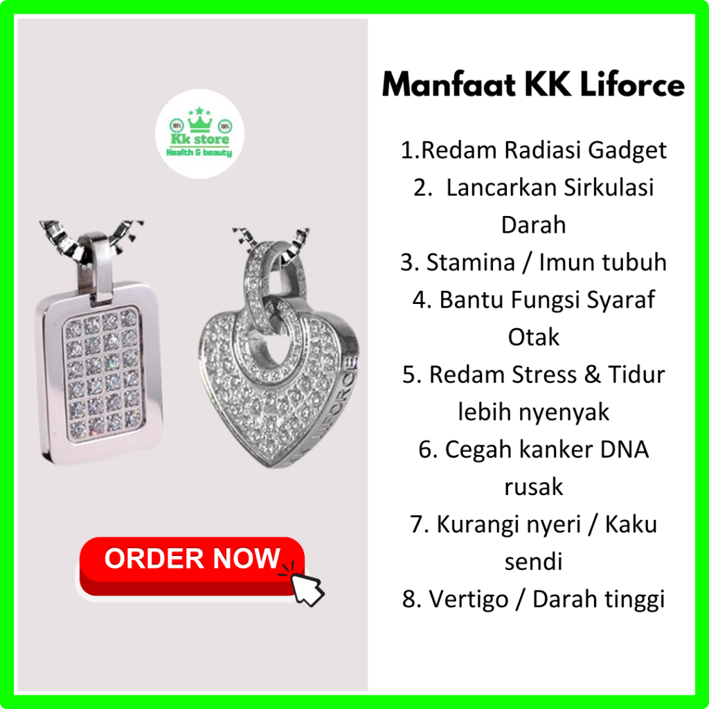 PROMO Kalung & Gelang KK Liforce KK Indonesia Kesehatan Anti Radiasi USA