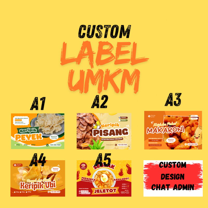 

Custom Label Jualan UMKM