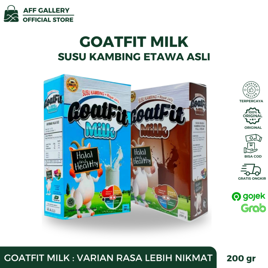 

Goatfit Milk Plus Royal Jelly Susu Kambing Etawa Memperkuat Persendian Tulang dan Gigi