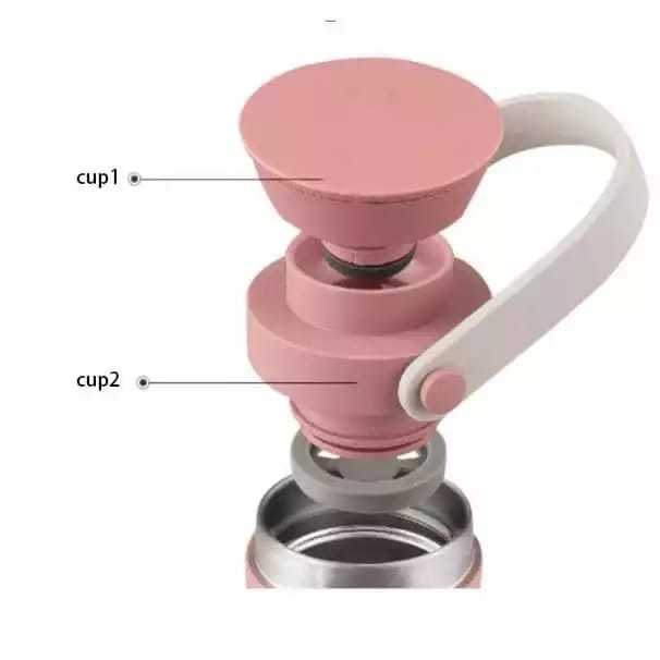 Tumbler Lock and Metro Double Tumbler Insulated Termos 470ml Vacuum Flask Botol Minum Stainless